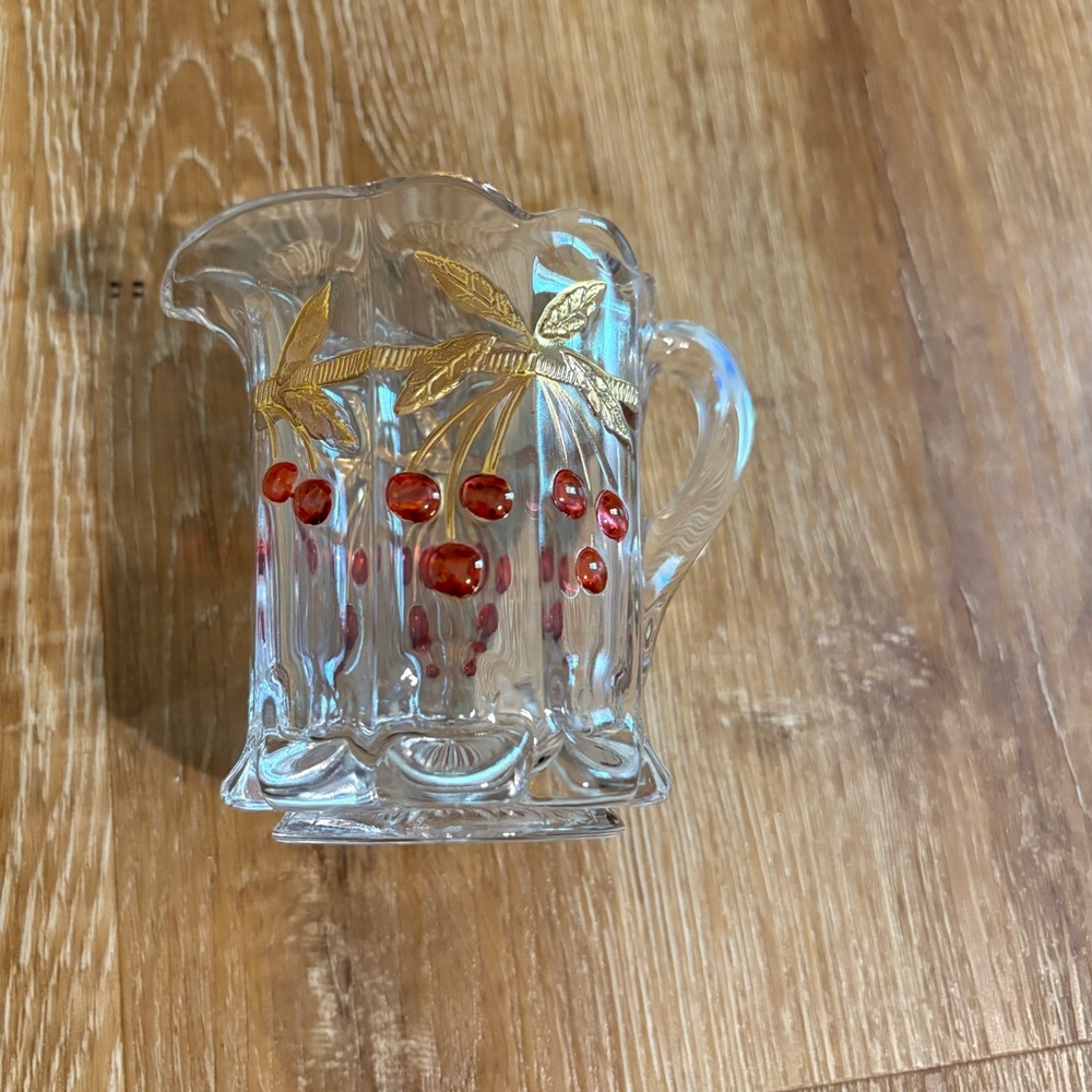 Vintage Northwood Cherry Creamer